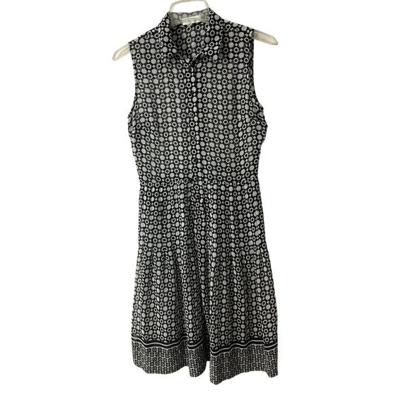 Calvin Klein Semi Sheer Geometric Dress Size 4 - Picture 1 of 6